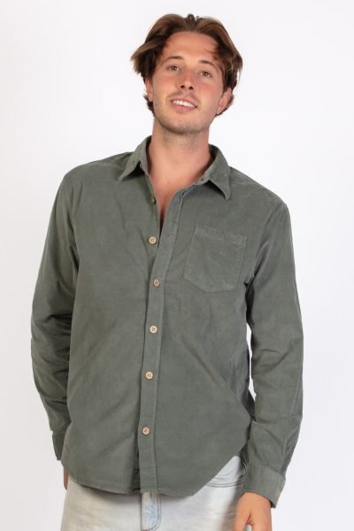 Corduroy Long Sleeve Shirt by Skumi